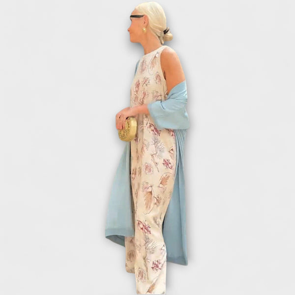 Julia – Vestido maxi com casaco a condizer